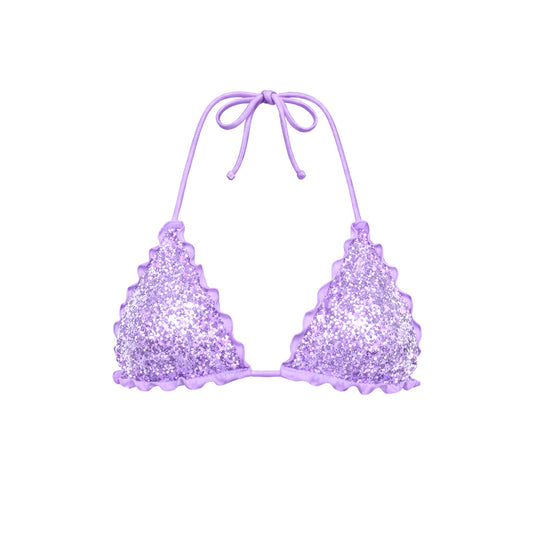 TRIANGOLO PAILLETTES LILLA