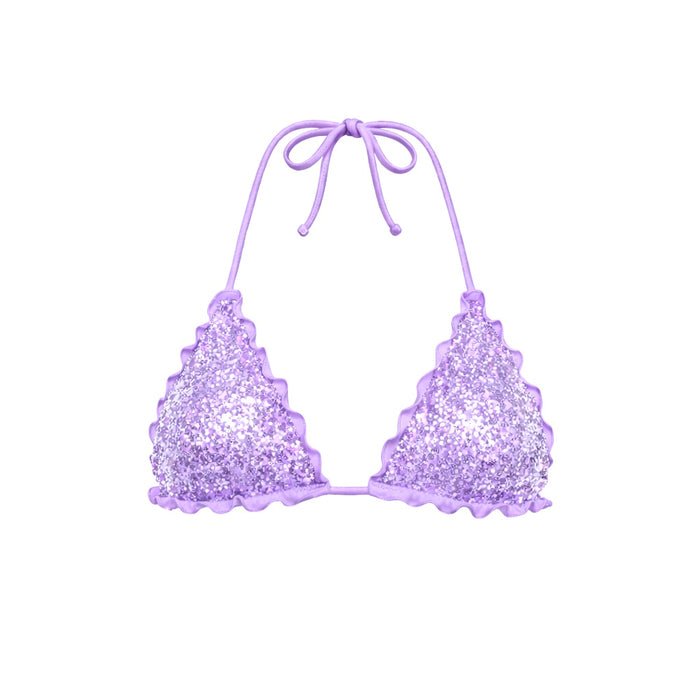 TRIANGOLO PAILLETTES LILLA