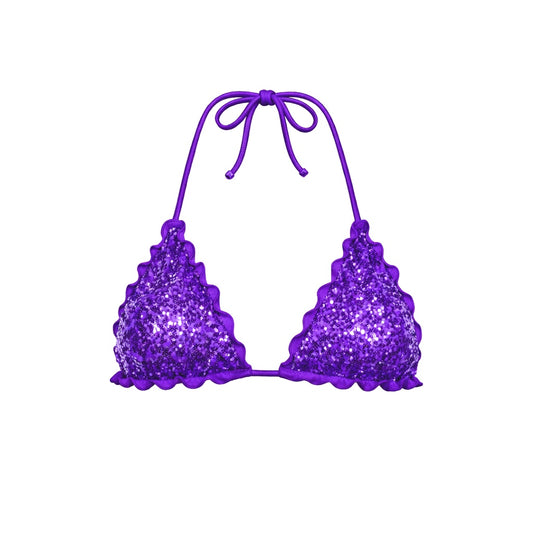 TRIANGOLO PAILLETTES VIOLA
