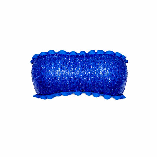 FASCIA PAILLETTES BLU