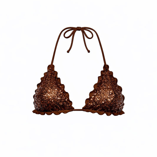 TRIANGOLO PAILLETTES CHOCOLATE