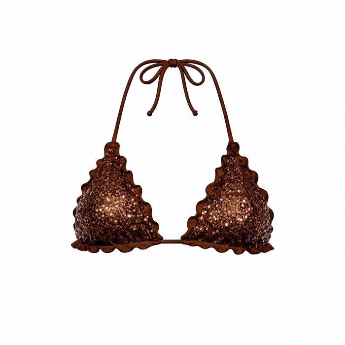 TRIANGOLO PAILLETTES CHOCOLATE