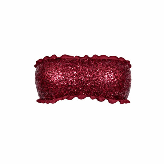 FASCIA PAILLETTES BORDEAUX