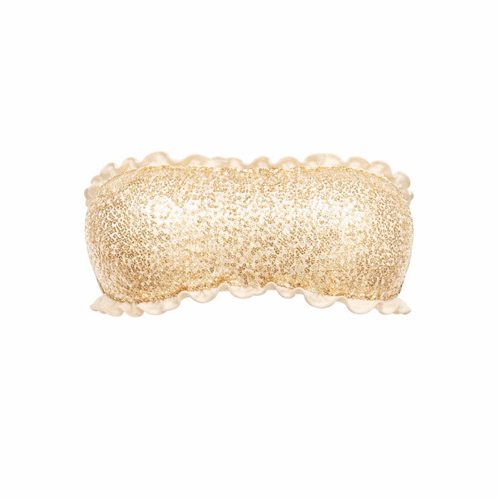 FASCIA PAILLETTES CREMA/ORO