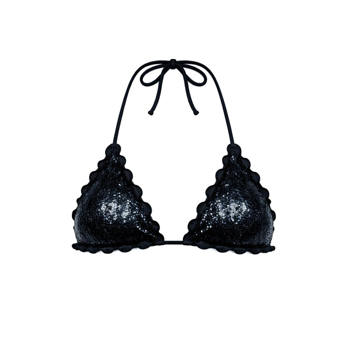 TRIANGOLO PAILLETTES NERO