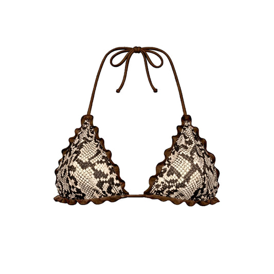 TRIANGOLO FANTASIA PITONE CHOCOLATE