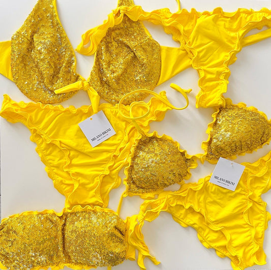BIKINI FERRETTO PAILLETTES MARACUJA